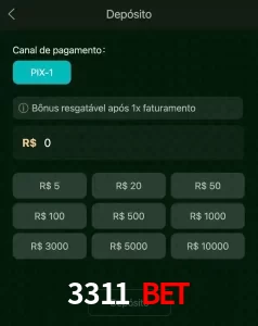 deposits 3311 BET
